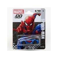 MARVEL GO COLLECTION DIECAST 1:64 RACING SERIES SPIDERMAN VEHICLE 1 OF 15