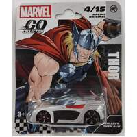 MARVEL GO COLLECTION DIECAST 1:64 RACING SERIES THOR VEHICLE 4 OF 15 FIGURINE