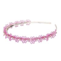 PINK POPPY GLITTER FLOWER HEADBAND V2 HEADBAND ASSORTED COLOURS