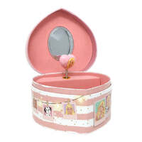 PINK POPPY - BARBIE GOLDEN BLUSH MUSICAL JEWELLERY BOX HEART