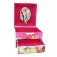 PINK POPPY FOREST FAIRY MUSICAL JEWELLERY BOX SMALL