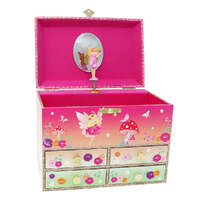 PINK POPPY UNICORN AND THE PIXIE FAIRY MUSICAL JEWELLERY BOX MEDIUM