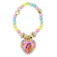 PINK POPPY - BARBIE DREAMTOPIA RAINBOW FANTASY PEARL STRETCH BRACELET WITH HEART CHARM