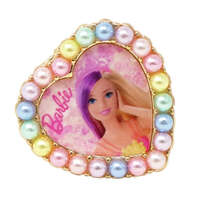 PINK POPPY - BARBIE DREAMTOPIA RAINBOW FANTASY PEARL HEART ADJUSTABLE RING