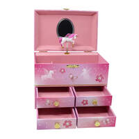 PINK POPPY UNICORN PRINCESS MUSICAL JEWELLERY BOX MEDIUM