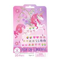 PINK POPPY UNICORN PRINCESS STICK ON EARRINGS 20 PAIRS