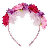 PINK POPPY UNICORN PRINCESS FLORAL HEADBAND