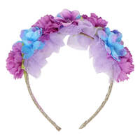 PINK POPPY MERMAID FLORAL HEADBAND