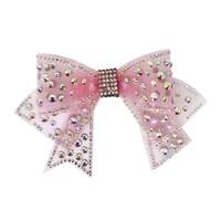 PINK POPPY PINK RHINESTONE BOW HAIR CLIP