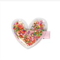 PINK POPPY GLITTER SHAKER HEART HAIR CLIP 2PK