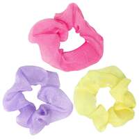 PINK POPPY PASTEL HAIR SCRUNCHIES 3PK