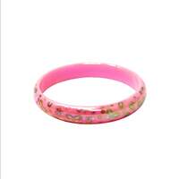 PINK POPPY BUTTERFLY SHIMMER BANGLE