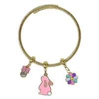 PINK POPPY EASTER CHARM BRACELET