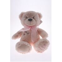 COTTON CANDY MY FIRST TEDDY PINK PLUSH 25CM