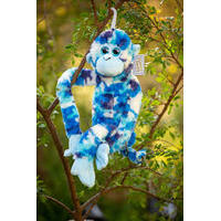 COTTON CANDY JG294 HANGING MONKEY LIAM BLUE CAMO PLUSH