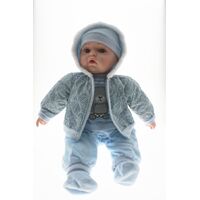 COTTON CANDY BABY DOLL MASON WITH NAVY AND BLUE COAT SOFT BODY 50CM