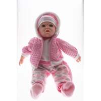 COTTON CANDY BABY DOLL LIZZY WITH PINK COAT SOFT BODY 50CM