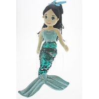 COTTON CANDY 45CM ELISE F-S AQUA BLACK HAIR MERMAID