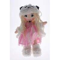 COTTON CANDY CHARLIE PINK DRESS PANDA DOLL 33CM