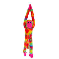 COTTON CANDY JG298 HANGING MONKEY NATASHA RAINBOW PLUSH