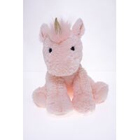 COTTON CANDY SITTING PLUSH UNICORN PINK 23CM