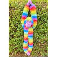 COTTON CANDY JG301 HANGING MONKEY JANETTE RAINBOW PLUSH