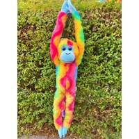 COTTON CANDY JG300 HANGING MONKEY SYLVIA RAINBOW PLUSH