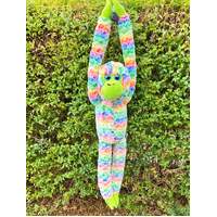 COTTON CANDY JG303 HANGING MONKEY SUNSHINE RAINBOW PLUSH