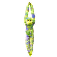 COTTON CANDY JG304 HANGING MONKEY STUART GREEN PURPLE ORANGE PLUSH