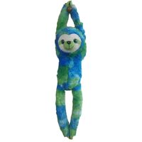 COTTON CANDY SLP13 HANGING SLOTH NATE BLUE AND GREEN PLUSH