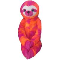 COTTON CANDY SLP11 HANGING SLOTH FLASH PINK ORANGE AND PURPLE PLUSH