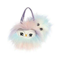 FANCY PALS OWL IN PURPLE FLUFFY OWL BAG