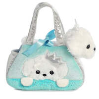 FANCY PALS POODLE IN A BLUE POODLE PRINCESS BAG