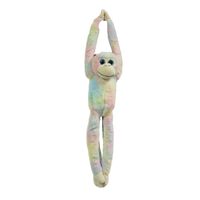 COTTON CANDY JG306 HANGING MONKEY AVA PASTEL RAINBOW PLUSH