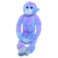 COTTON CANDY JG307 HANGING MONKEY CHARLOTTE BLUE AND PURPLE PLUSH