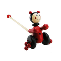 KAPER KIDZ PUSH ALONG ANIMAL - LADYBIRD