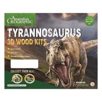 AUSTRALIAN GEOGRAPHIC TRYRANNOSAURUS 3D WOOD KIT