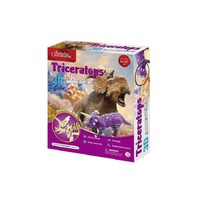 AUSTRALIAN GEOGRAPHIC TRICERATOPS 3D WOODEN CLAY KIT