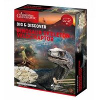 AUSTRALIAN GEOGRAPHIC DIG AND DISCOVER DINOSAUR SKELETON VELOCIRAPTOR