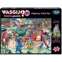 WASGIJ? 77276 DESTINY PUZZLE #21 - HIGHWAY HOLD UP! 1000PC  JIGSAW PUZZLE