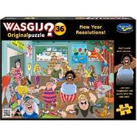 WASGIJ? 77389 ORIGINAL PUZZLE #36 - NEW YEAR RESOLUTIONS! 1000PC  JIGSAW PUZZLE