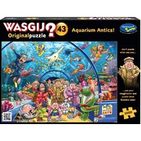 WASGIJ? 77634 ORIGINAL PUZZLE #43 - AQUARIUM ANTICS! 1000PC  JIGSAW PUZZLE