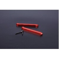 ROVAN 95121 CNC REAR SHOCK TOWER SUPPORT BAR - RED 2PK