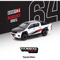 TARMAC WORKS TW64-041-WH WHITE TOYOTA HILUX 1/64 SCALE MODEL 1ST VERSION OF NEW TOOLING