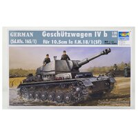 TRUMPETER 00374 GESCHUTZWAGEN IV B fur 10.5CM leFH 18/1Sf 1:35 PLASTIC MODEL KIT