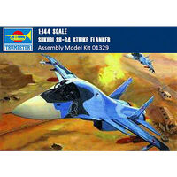 TRUMPETER 01329 1/144 SU-34 SUKHOI STRIKE FLANKER PLASTIC MODEL KIT