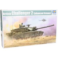 TRUMPETER 01522 BRITISH CHALLENGER 2 ENHANCED ARMOUR  PLASTIC MODEL TANK 1:35