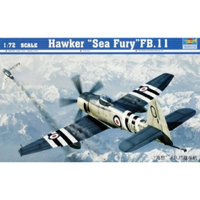 TRUMPETER 01631 1/72 HAWKER SEA FURY FB.11 PLASTIC MODEL KIT