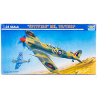 TRUMPETER 02412 SUPERMARINE SPITFIRE MK. VB/TROP 1/24 SCALE AIRCRAFT PLASTIC MODEL SHIP