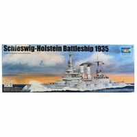 TRUMPETER 05354 SCHLESWIG - HOLSTEIN BATTLESHIP 1935 PLASTIC MODEL SHIP KIT 1:350